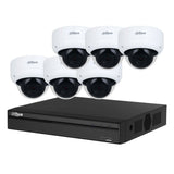 Dahua 3X66 Security System: 8CH 8MP Lite NVR, 6 x 6MP Dome Camera, Starlight, SMD 4.0, AI SSA