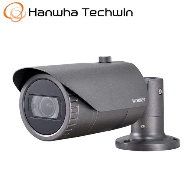 Hanwha Wisenet HD+ 2MP AHD Outdoor Bullet, WDR, IR, IP66, IK10, 24VAC/12VDC, 3.2-10mm - HAN-HCO-6080R