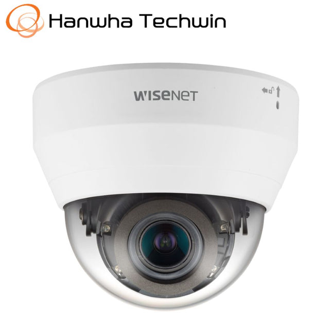 Hanwha Wisenet 2MP Indoor Dome Camera, H.265, WDR, 20m IR, Mic, 3.2-10mm - HAN-QND-6082R