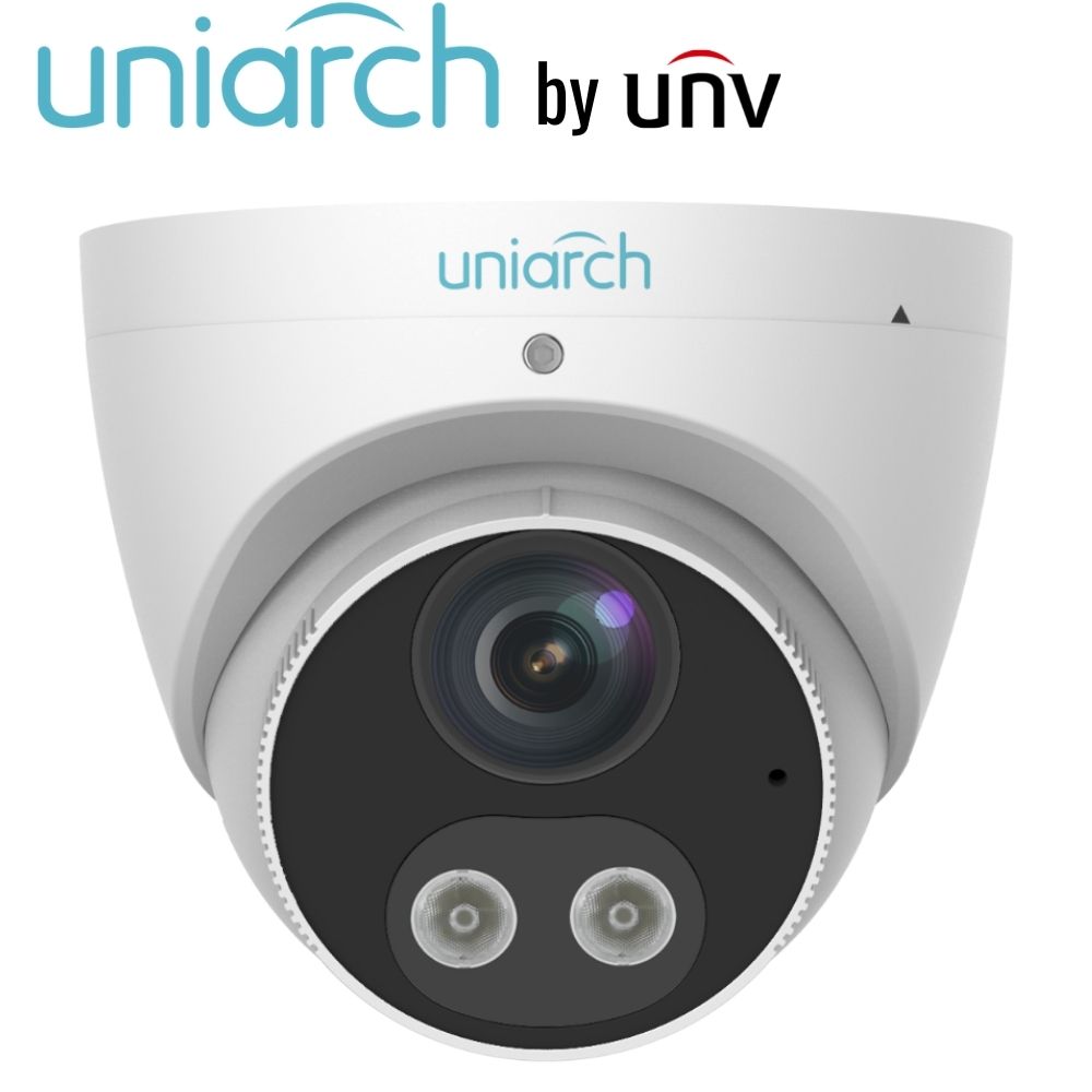Uniarch Security Camera: 8MP Turret Tri-Guard - IPC-T1P8-AF28KC