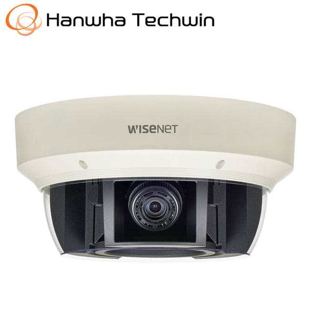Hanwha Wisenet 20MP Outdoor 360 Multi Sensor Camera, 4x 5MP at 30fps, 3.6-9.4mm lens - HAN-PNM-9081VQ
