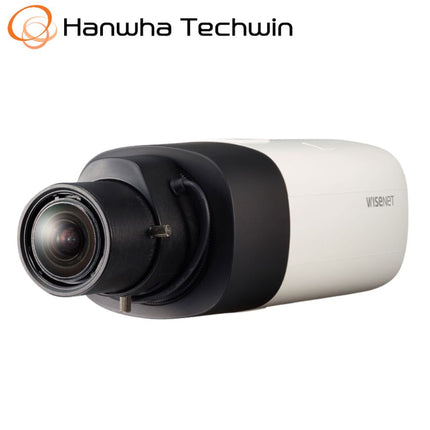 Hanwha Wisenet 5MP Indoor Box Camera, H.265, 30fps, 120dB WDR, P-iris, No Lens - HAN-XNB-8000