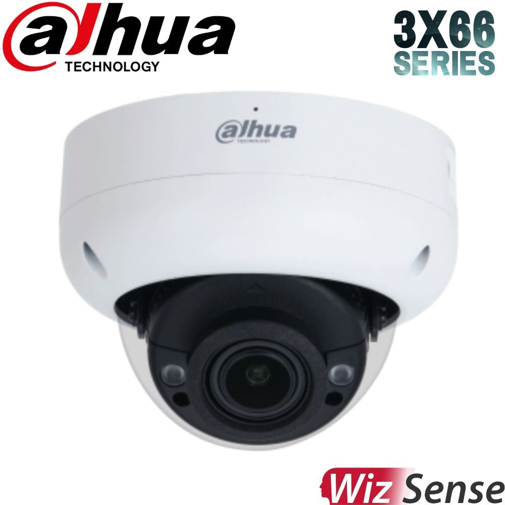 Dahua Security Camera: 8MP Dome, 2.7-13.5mm, WizSense, Starlight, SMD 4.0 - DH-IPC-HDBW3866RP-ZAS-AUS