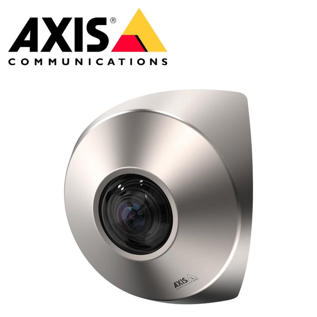 Axis P9106-V, 3MP Corner Camera, Wide Fixed Lens, Anti-Ligature, Vandal-Resistant – Brushed Steel