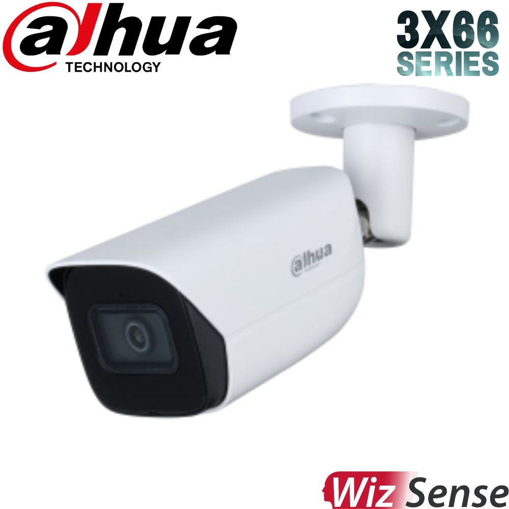 Dahua 2023 Full AI Security System: 2x 8MP Bullet 3X66 Cams, 4CH 16MP WizSense NVR