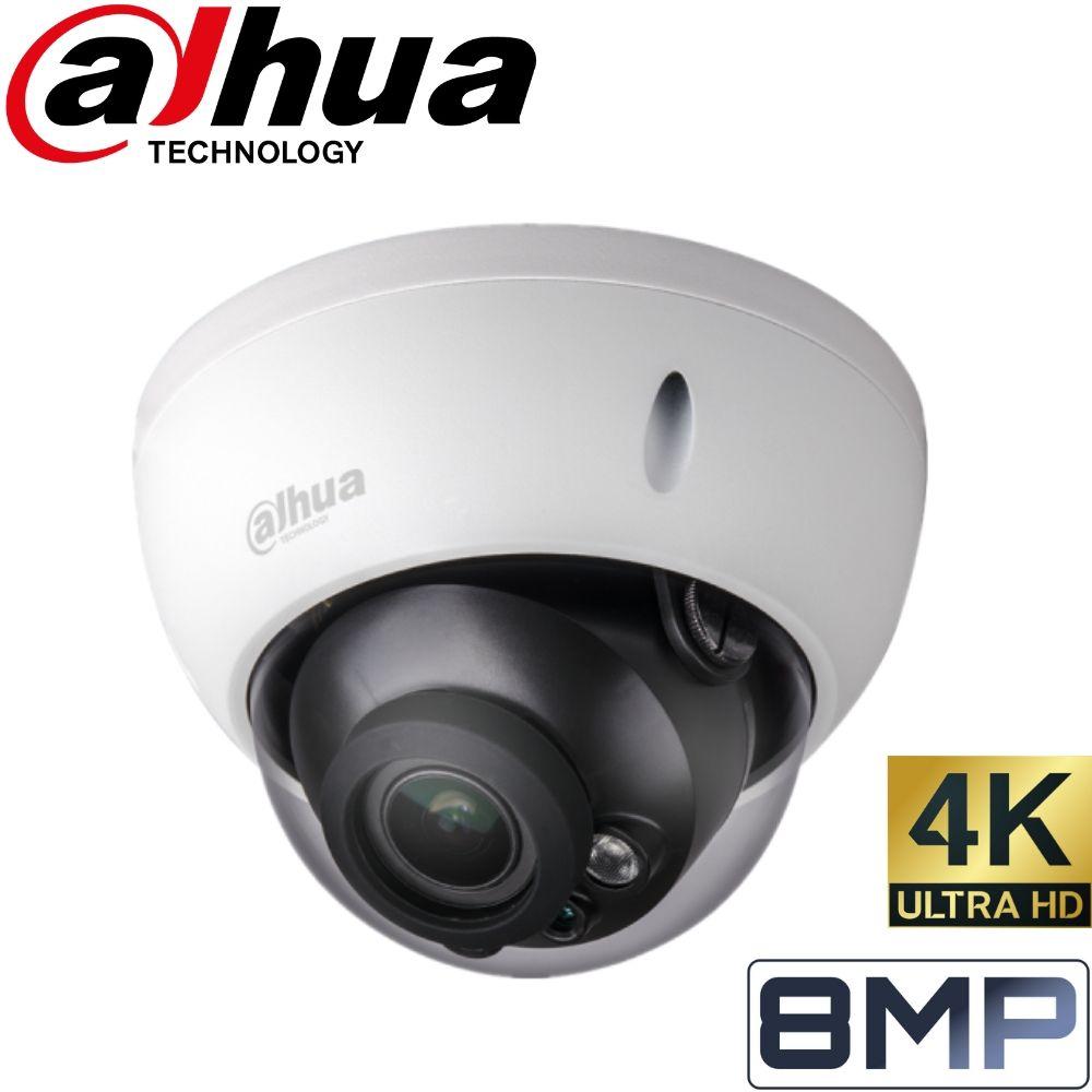 Dahua 8 Channel Security System: 8MP NVR, 8 x 8MP (4K) Dome Cameras, 2TB HDD