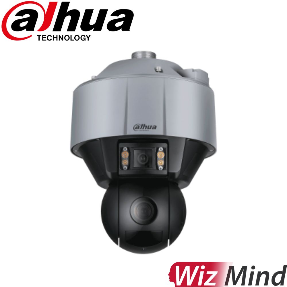Dahua Security Camera: 4MP Dual-PTZ, 6mm & 10-50mm, Starlight IR, WizMind Series - DH-SDT5X405-4F-0600-WA