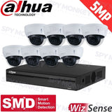 Dahua 8-Channel Security Kit: 8MP (Ultra HD) NVR, 8 X 5MP Fixed Dome, WizSense + Starlight