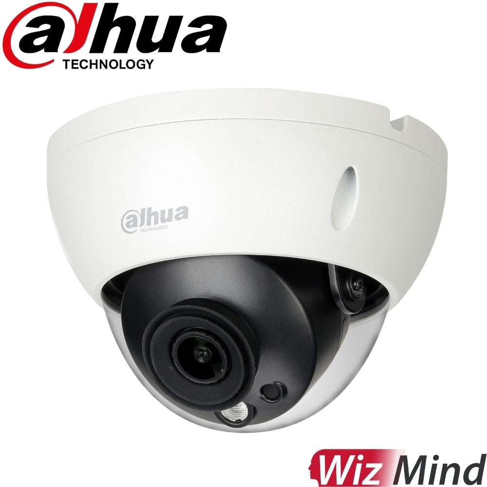 Dahua Security Camera: 5MP Dome, 2.8mm, WizMind AI, Fixed Lens - DH-IPC-HDBW5541RP-ASE-0280B