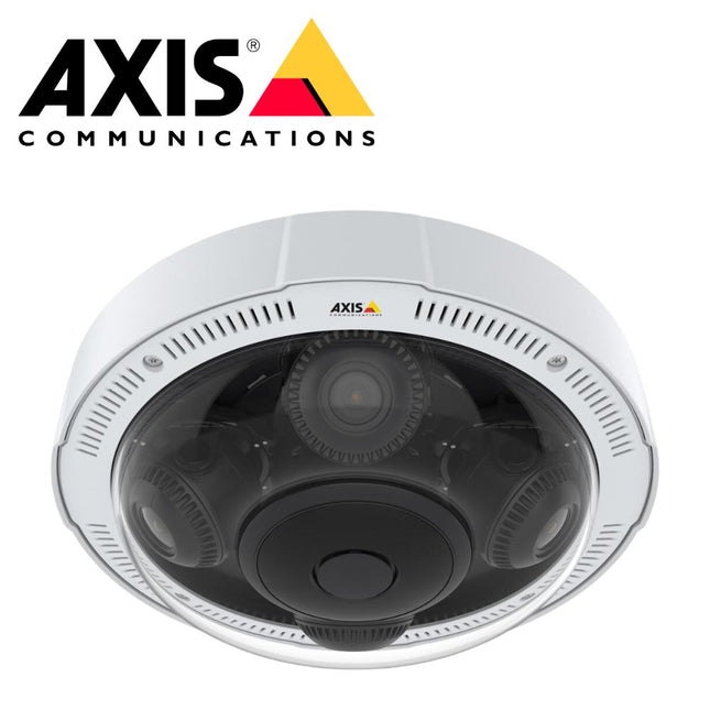 Axis P3717‑PLE 8 MP (4×2 MP), Panoramic Dome Camera, Edge Analytics, 3–6 mm Varifocal Lens, IP67/IK09, 01504‑001