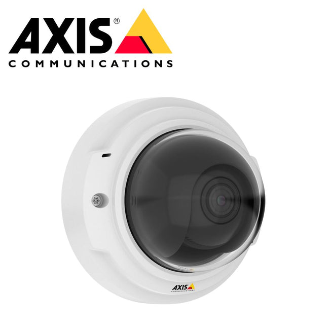 Axis P3374‑LV 1 MP (HD‑720p), Indoor Fixed Dome, Varifocal 3–10 mm P‑Iris Lens, IK10 Vandal‑resistant, 01058‑001