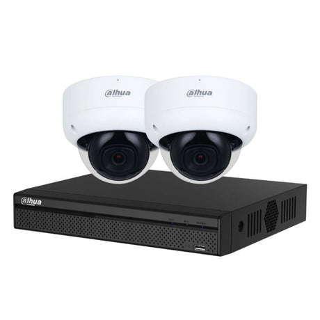 Dahua 3X66 Security System: 4CH 8MP Lite NVR, 2 x 6MP Dome Camera, Starlight, SMD 4.0, AI SSA