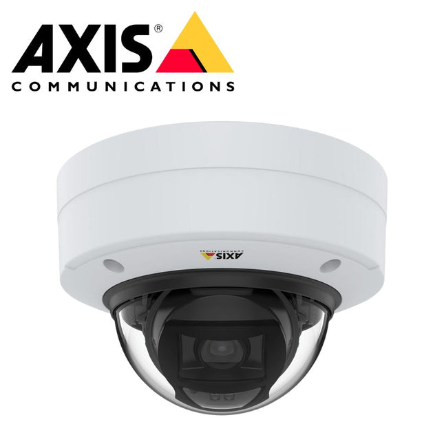 Axis P3255-LVE 2MP Outdoor Dome – 3.4–8.9mm Varifocal, DLPU, Edge Analytics, IP66/IK10 – 02099-001