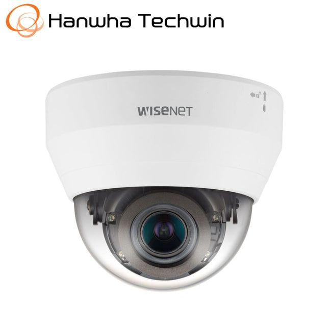 Hanwha Wisenet 4MP Indoor Dome Camera, H.265, 20fps, WDR, 20m IR, 2.8-12mm, White - HAN-QND-7080RW