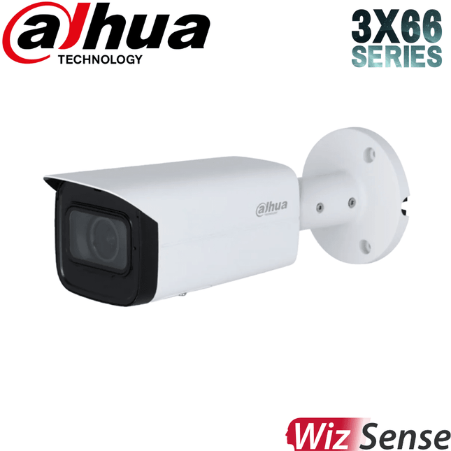 Dahua Security Camera: 4MP Bullet Motorised, 2.7-13.5mm, WizSense, Starlight, SMD 4.0 - DH-IPC-HFW3466TP-ZAS-AUS