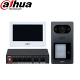 Dahua Intercom Kit: 7" Monitor (WHITE), 2MP Camera, 4 PoE Switch - KIT-DHI-7INWHT3211D-P