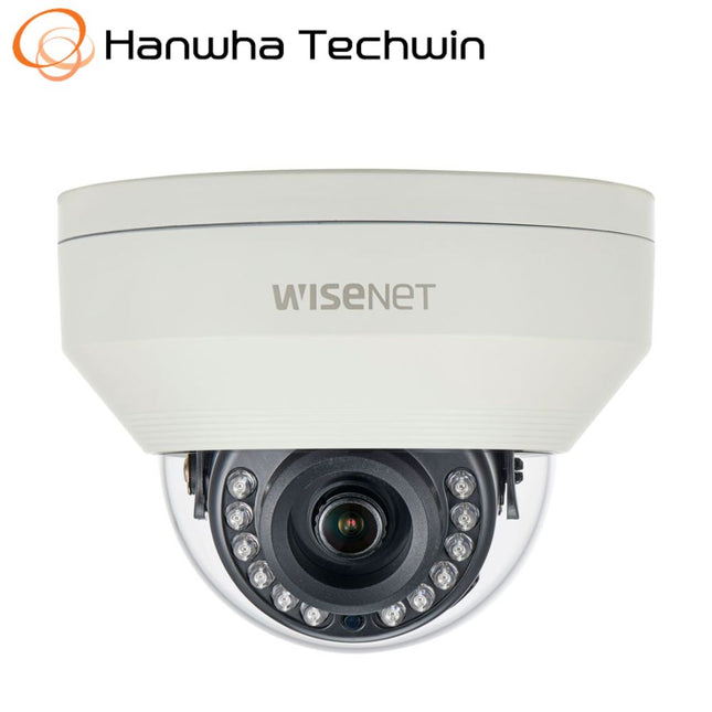 Hanwha Wisenet HD+ 4MP AHD Outdoor Dome, DWDR, 20m IR, IP66, IK10, 12VDC, 2.8mm - HAN-HCV-7010R