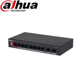 Dahua Switch: 10-Port Unmanaged Desktop Switch with 8-Port PoE - DH-PFS3010-8ET-96-V2