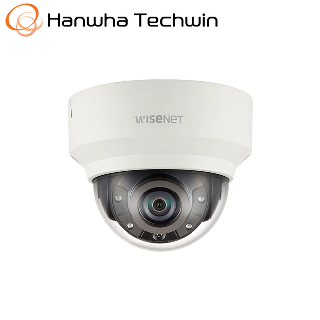 Hanwha Wisenet 2MP Outdoor Dome Camera, H.265, 60fps, WDR, IK10, 30m IR, 4mm - HAN-XNV-6020R