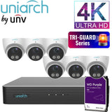 Uniarch Security System: 8-Channel NVR Pro, 6 X 8MP Turret, Tri-Guard