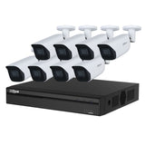 Dahua 3X66 Security System: 8CH 8MP Lite NVR, 8 x 8MP Bullet Camera, Starlight, SMD 4.0, AI SSA