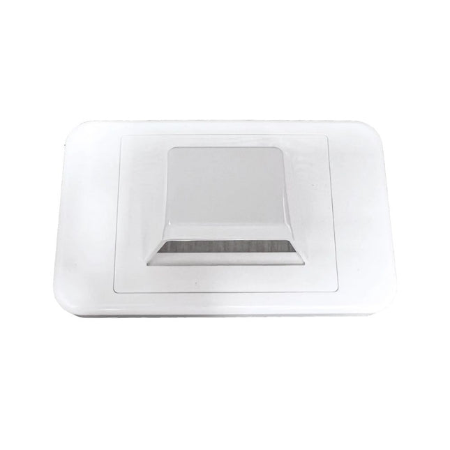 Brush Wall Plate in Wall Cable Entry/Bull Nose Brush Wall 2-in-1 Plate - AC-BWP/BNP-01W-01EACH