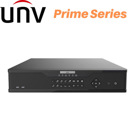 Uniview 64CH Network Video Recorder: Upto 12MP, 384MBPS INPUT, 8-SATA HDD RAID NVR, Prime Series - NVR308-64X