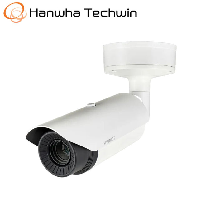 Hanwha Wisenet VGA Thermal Radiometric Bullet Camera, H.265, IK10, PoE, 13mm - HAN-TNO-4030TR