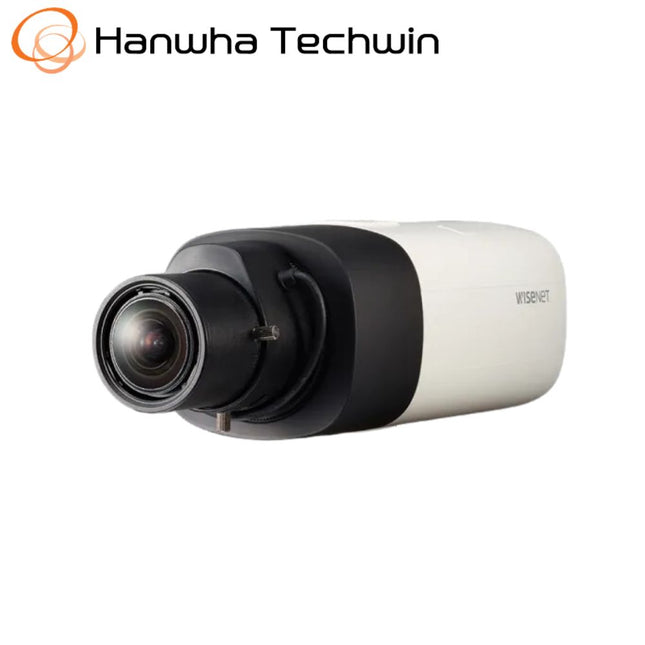Hanwha Wisenet 2MP Indoor Box Camera, H.265, 60fps, 150dB WDR, No Lens - HAN-XNB-6000
