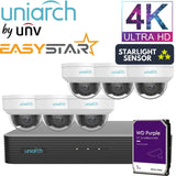 Uniarch Security System: 8-Channel NVR Pro, 6 X 8MP Dome, EasyStar