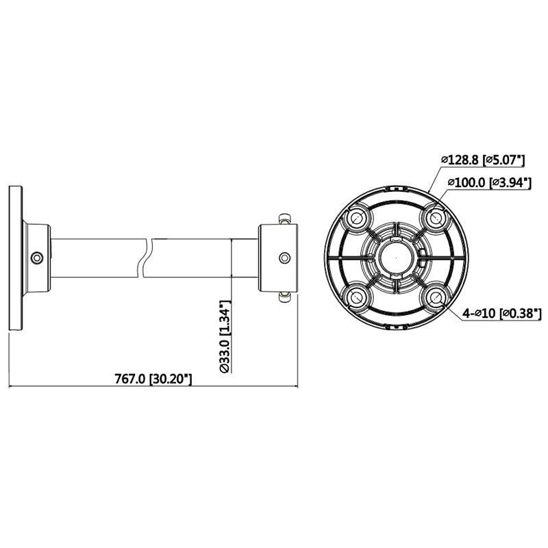 760mm Ceiling Mount Dome Bracket