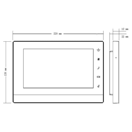 Apartment Series IP Intercom Monitor (White)