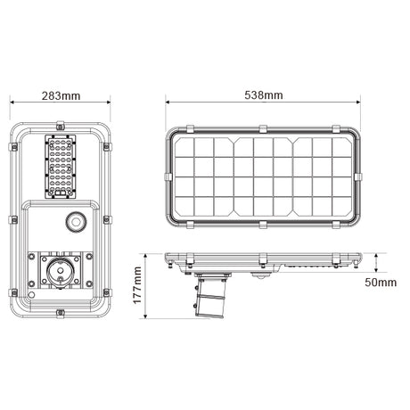 8W PIR Sensor Solar LED Street Light