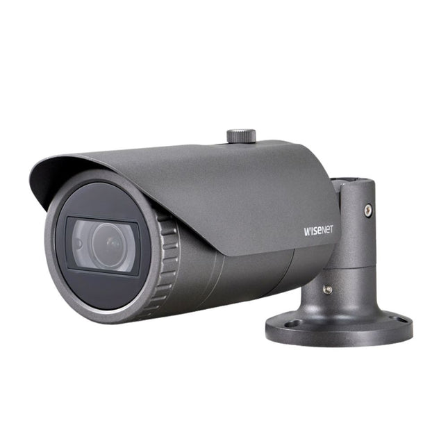 Hanwha Wisenet HD+ 2MP AHD Outdoor Bullet, WDR, IR, IP66, IK10, 24VAC/12VDC, 3.2-10mm - HAN-HCO-6080R