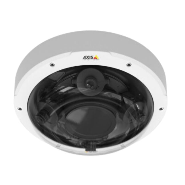 Axis P3707-PE 8 MP Outdoor Multi-Directional Camera, 4 Varifocal Lenses, 360° Coverage, Remote Zoom/Focus