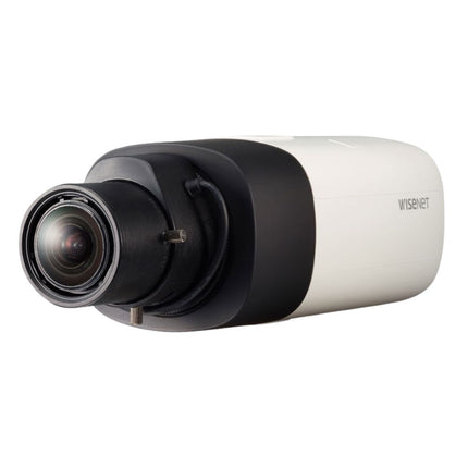 Hanwha Wisenet 5MP Indoor Box Camera, H.265, 30fps, 120dB WDR, P-iris, No Lens - HAN-XNB-8000