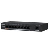 Dahua Ethernet Switch: 9-Port, Unmanaged, 8-Port PoE - DH-PFS3009-8ET-96