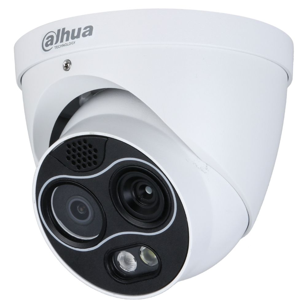 Dahua Security Camera: 4MP Turret, 2mm, WizSense Thermal - DH-TPC-DF1241P-D2F2
