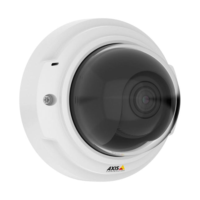 Axis P3374‑LV 1 MP (HD‑720p), Indoor Fixed Dome, Varifocal 3–10 mm P‑Iris Lens, IK10 Vandal‑resistant, 01058‑001