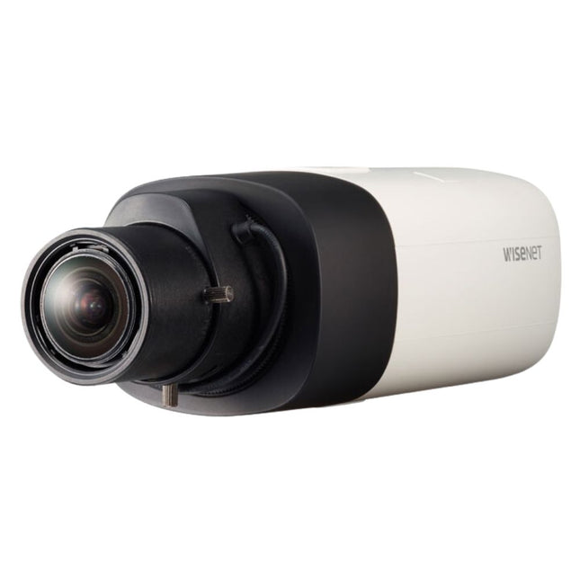 Hanwha Wisenet 2MP Indoor Box Camera, Extralux, H.265, 150dB WDR, No Lens - HAN-XNB-6005