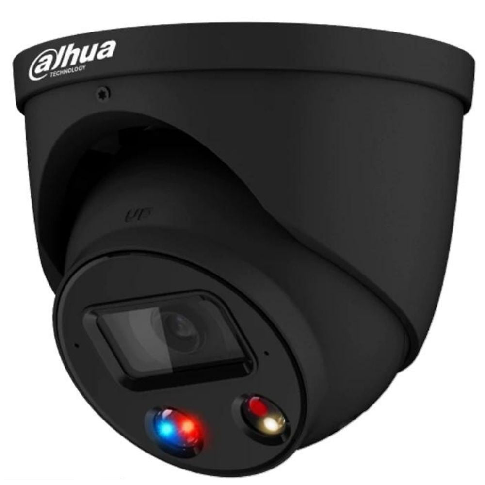 Dahua Security Camera: 8MP(4K) TIOC Turret 2.0, BLACK - DH-IPC-HDW3849HP-AS-PV-0280B-S3-BLK