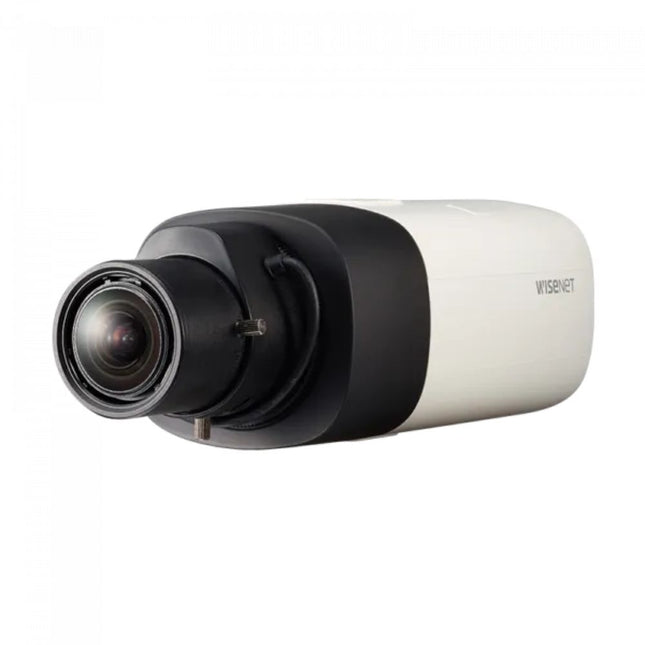 Hanwha Wisenet 2MP Indoor Box Camera, H.265, 60fps, 150dB WDR, No Lens - HAN-XNB-6000