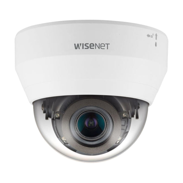 Hanwha Wisenet 4MP Indoor Dome Camera, H.265, 20fps, WDR, 20m IR, 2.8-12mm, White - HAN-QND-7080RW