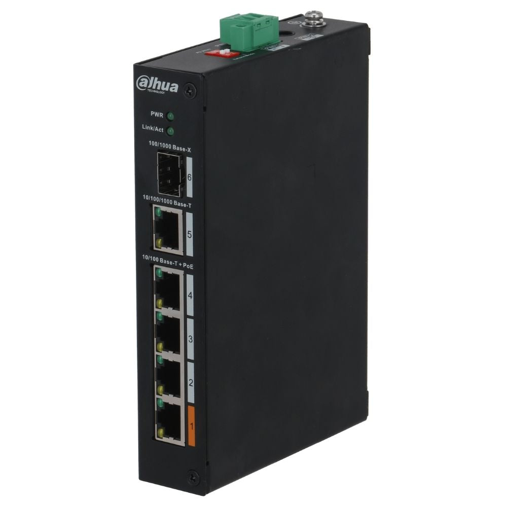 Dahua Ethernet Switch: 6-Port, Unmanaged, 4-Port PoE - DH-PFS3106