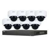 Dahua 3X66 Security System: 8CH 8MP Lite NVR, 8 x 8MP Dome Camera, Starlight, SMD 4.0, AI SSA
