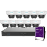 Uniarch Security System: 16-Channel NVR Pro, 10 X 6MP Dome, EasyStar