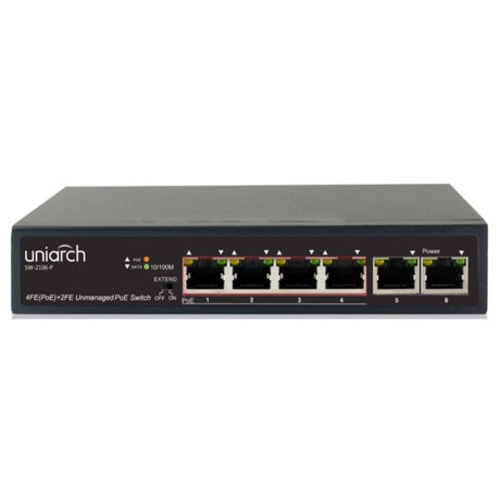Uniarch PoE Switch: 4 x PoE/PoE+ Ports - SW-2106-P