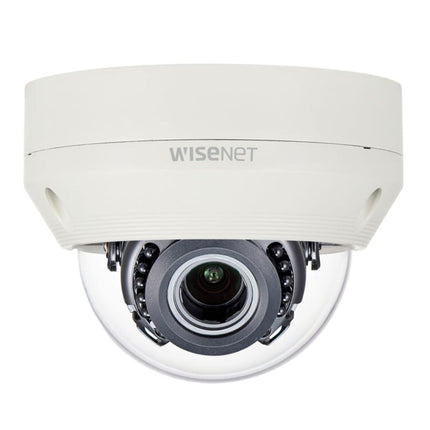 Hanwha Wisenet HD+ 4MP AHD Outdoor Dome, 30m IR, IP66, IK10, 24VAC/12VDC, 3.2-10mm - HAN-HCV-7070R