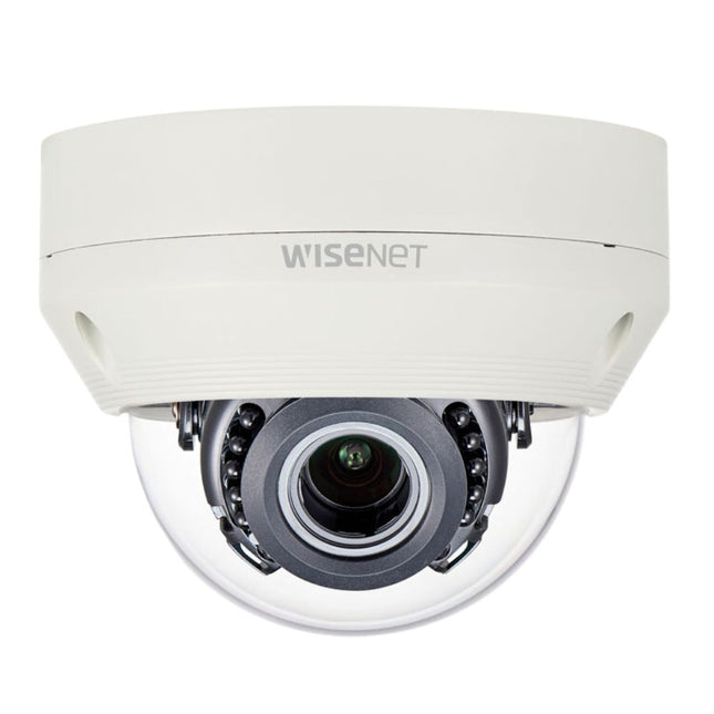 Hanwha Wisenet HD+ 4MP AHD Outdoor Dome, 30m IR, IP66, IK10, 24VAC/12VDC, 3.2-10mm - HAN-HCV-7070R