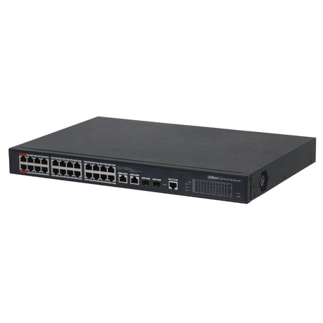 Dahua Ethernet Switch: 26-Port, Managed, 24-Port PoE - DH-PFS4226-24ET-360